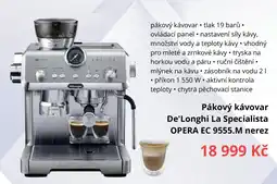 Datart De'Longhi La Specialista OPERA EC 9555.M nerez nabídka
