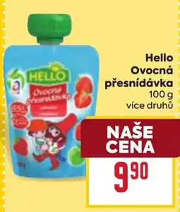 Billa Hello ovocná přesnídávka nabídka