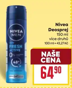 Billa Nivea Deosprej nabídka