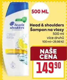 Billa Head & shoulders Šampon na vlasy nabídka