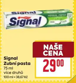 Billa Signal Zubní pasta nabídka