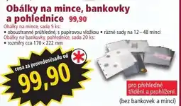 Norma Obálky na mince, bankovky a pohlednice nabídka