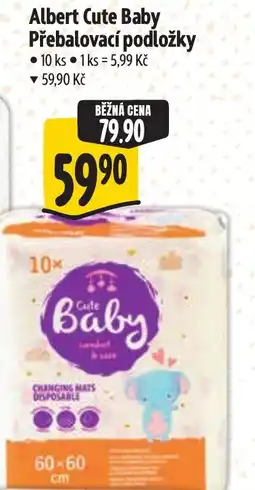 Albert Albert Cute Baby Přebalovací podložky nabídka