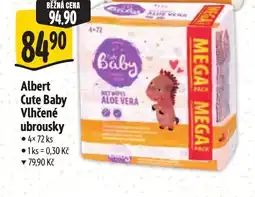 Albert Albert Cute Baby Vlhčené ubrousky nabídka