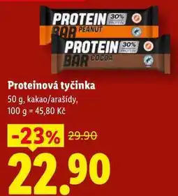 Lidl Proteinová tyčinka, 50 g, kakao/arašídy nabídka