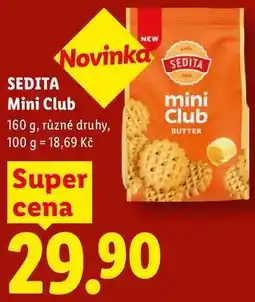 Lidl SEDITA Mini Club, 160 g, různé druhy nabídka
