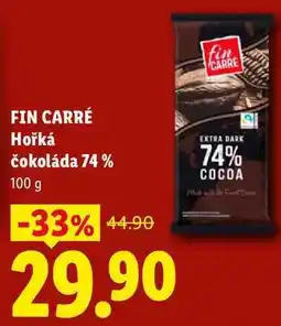 Lidl FIN CARRÉ Hořká čokoláda 74 % nabídka