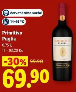 Lidl Primitivo Puglia nabídka