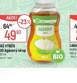 Globus Váš výběr bio agávový sirup nabídka