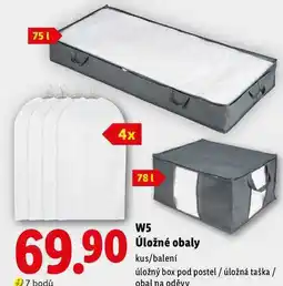 Lidl W5 Úložné obaly, kus/balení úložný box pod postel / úložná taška / obal na oděvy nabídka