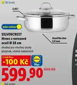 Lidl SILVERCREST Hrnec z nerezové oceli Ø 28 cm nabídka
