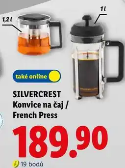 Lidl SILVERCREST Konvice na čaj / French Press nabídka