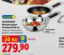 Lidl SILVERCREST Nerezová pánev Premium Ø 20 cm nabídka