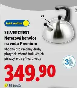 Lidl SILVERCREST Nerezová konvice na vodu Premium nabídka