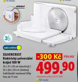 Lidl SILVERCREST Elektrický univerzální nabídka