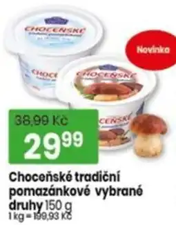 TEMPO Chocenske tradiční pomazánkové vybrané druhy nabídka