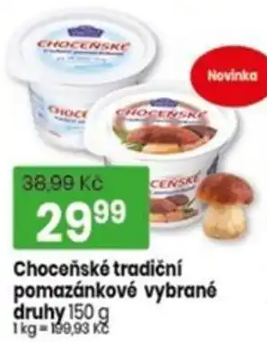 Chocenske tradiční pomazánkové vybrané druhy