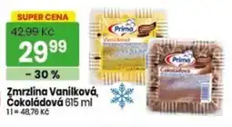 TEMPO Prima Zmrzlina Vanilková, Čokoládová nabídka