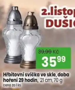 TEMPO Dušička hřbitovní svíčka ve skle nabídka