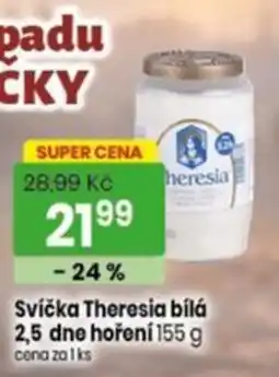 TEMPO Theresia svíčka bílá nabídka