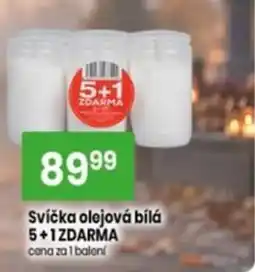 TEMPO Svíčka olejová bílá nabídka