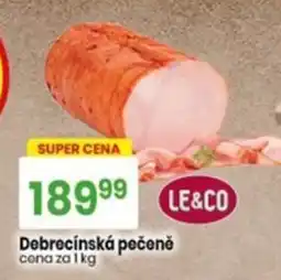 TEMPO Le&Co debrecinská pečeně nabídka