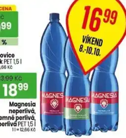 TEMPO Magnesia neperlivá, jemně perlivá, perlivá PET 1,5 l nabídka