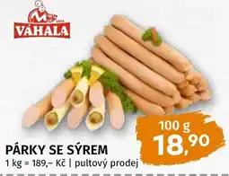 Trefa Váhala párky se sýrem nabídka