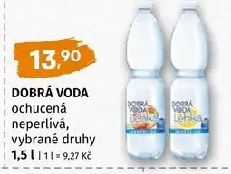 Trefa Dobrá voda ochucená neperlivá nabídka