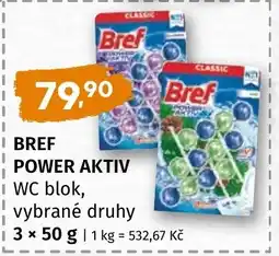 Trefa Bref power aktiv wc blok, vybrané druhy nabídka