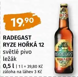Trefa Radegast ryze hořká 12 nabídka