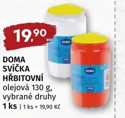 Trefa Doma svíčka hřbitovní olejová nabídka