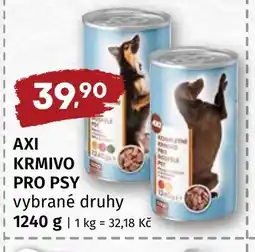 Trefa Axí krmivo pro psy vybrané druhy nabídka