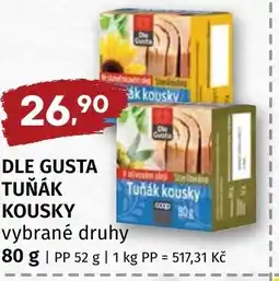 Trefa Dle gusta tuňák kousky nabídka