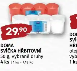 Trefa Doma svíčka hřbitovní nabídka