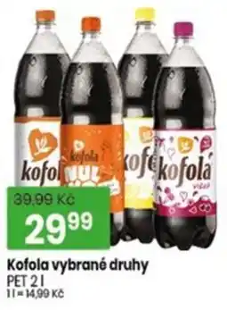 TEMPO Kofola vybrané druhy nabídka