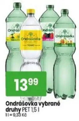 TEMPO Ondrášovka vybrané druhy nabídka