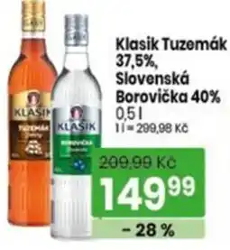 TEMPO Klasik Tuzemák Borovička nabídka