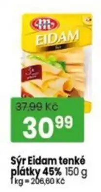 TEMPO Sýr Eidam tenké plátky 45% nabídka