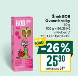 Billa Šnek BOB Ovocné rolky nabídka