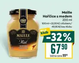 Billa Maille hořčice s medem nabídka
