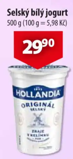 CBA Hollandia selský bílý jogurt nabídka