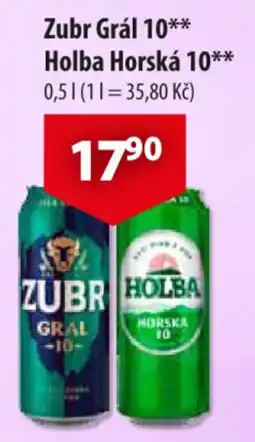 CBA Zubr Grál 10 Holba Horská 10 nabídka