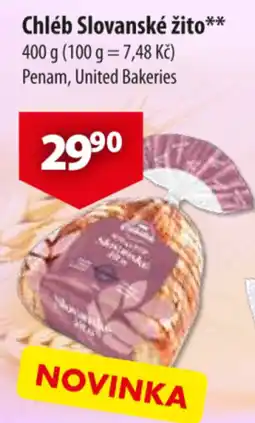 CBA Penam chléb slovanské žito nabídka
