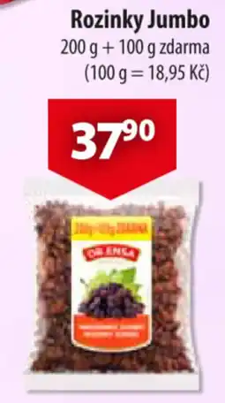 CBA Oriensla rozinky jumbo nabídka