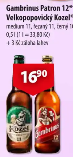 CBA Gambrinus Patron 12 Velkopopovický Kozel nabídka