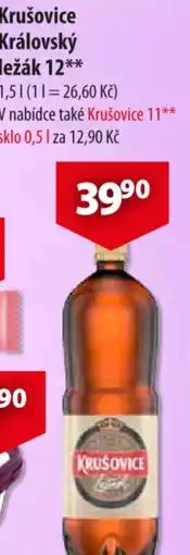 CBA Krušovice Královský ležák 12 nabídka