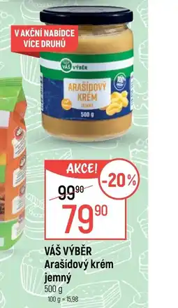 Globus Váš výběr arašidový krém jemný nabídka