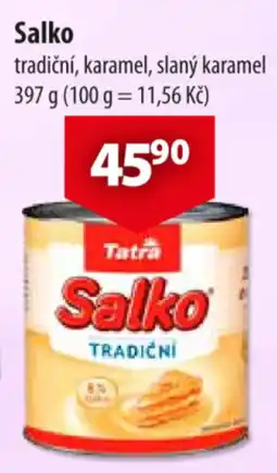 CBA Salko tradiční, karamel, slaný karamel nabídka