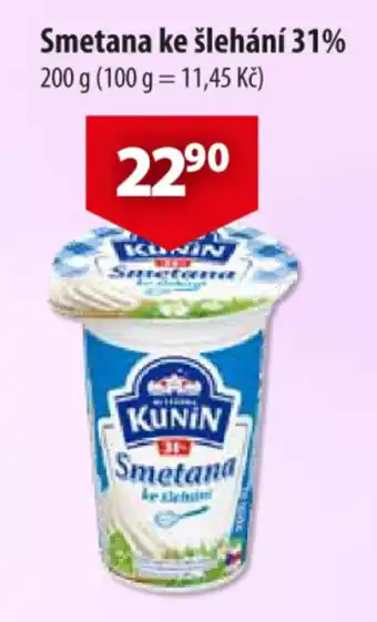 Kunin smetana ke šlehání